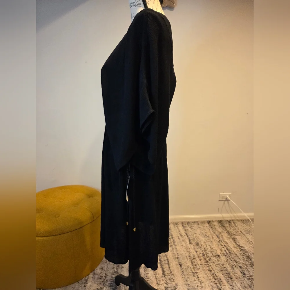 Ralph Lauren Black  Swimware  Dress. Adjustables Side Cords, Size L.